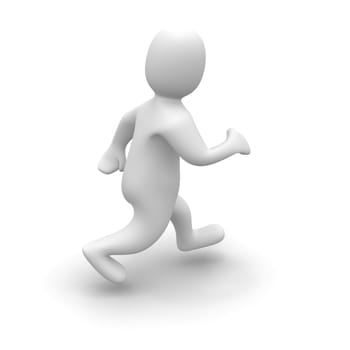 Man in run