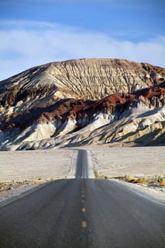 desert mountain road - death valley CA