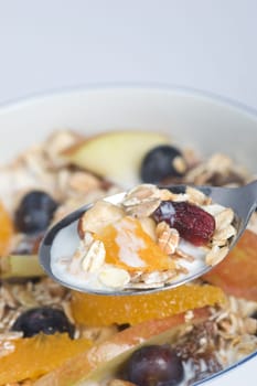 Spoonful of cereal high