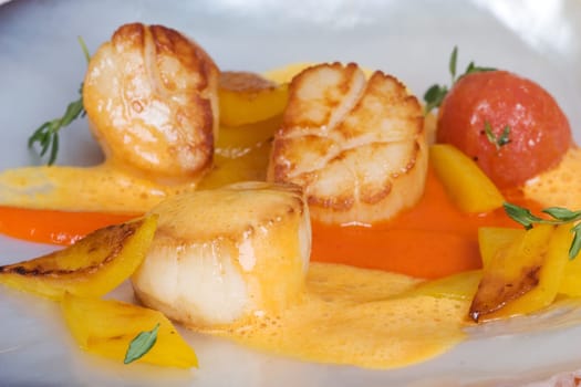 Scallops Tomatoes
