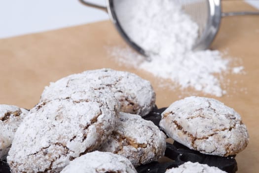 Biscuits and colander