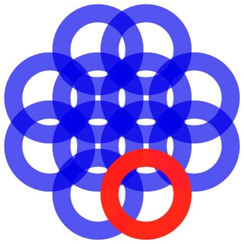Sign Blue Red Circles