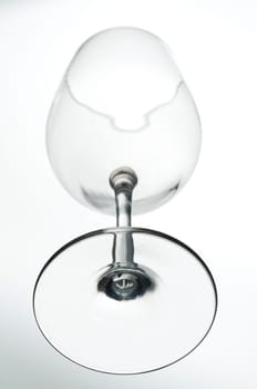 Empty wine glass