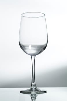 Empty wine glass