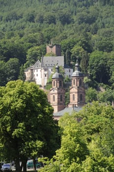 Church and castle in Miltenberg