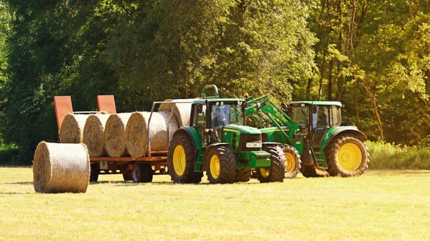 tractor in field