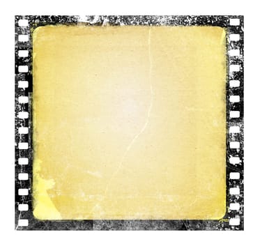 old film frame in grunge style