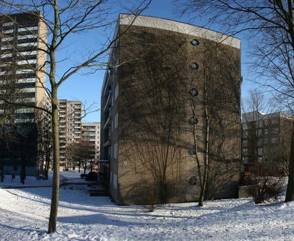 Prefabricated buildings in Kassel-Brückenhof