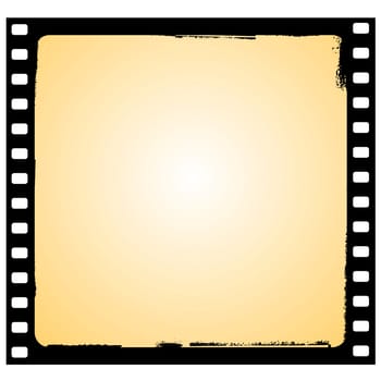 old film frame in grunge style