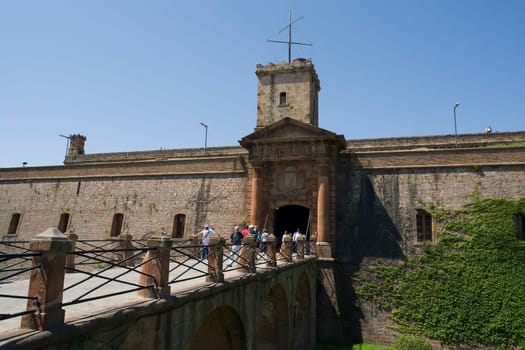 Fortress above Barcelona at Montjuic