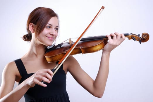 Young woman with violin