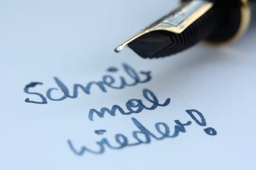 Write again