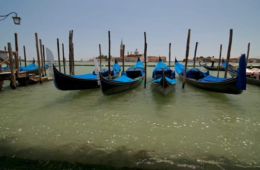 Gondolas in Venice