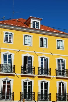 Ancient building facade