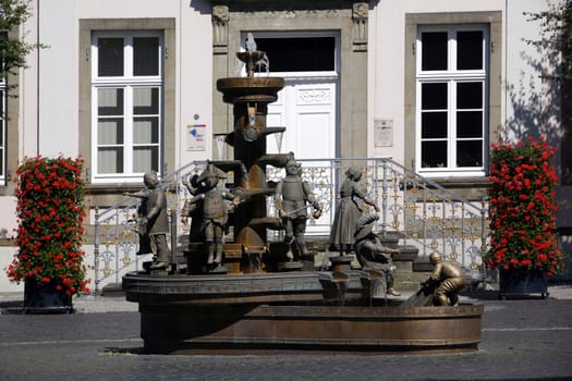 Citizens' fountain on the town hall square
