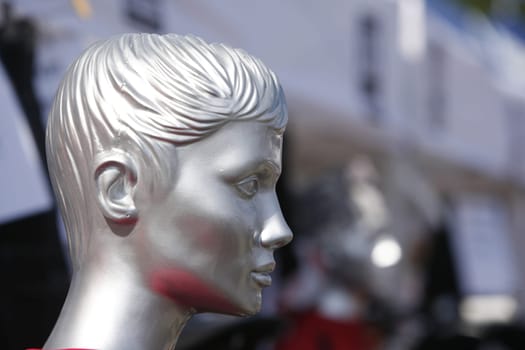 silver mannequin