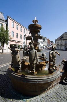 Citizens' fountain on the town hall square