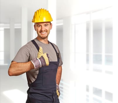 young confident handyman