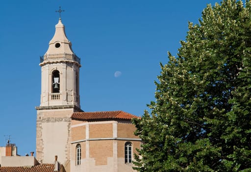 Historic harbour church in Marseille