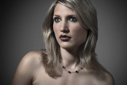 Portrait Of A Beautiful Blond Woman