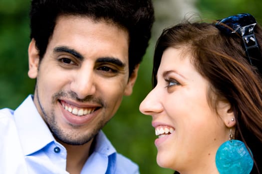 Closeup Of A Happy Couple