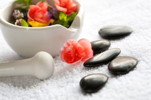 Wellness with floral scents