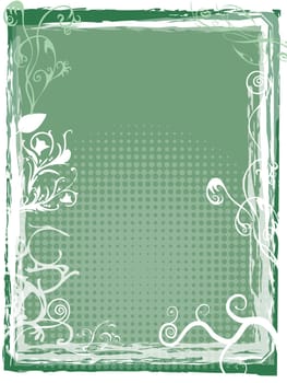 Floral Light Green Background