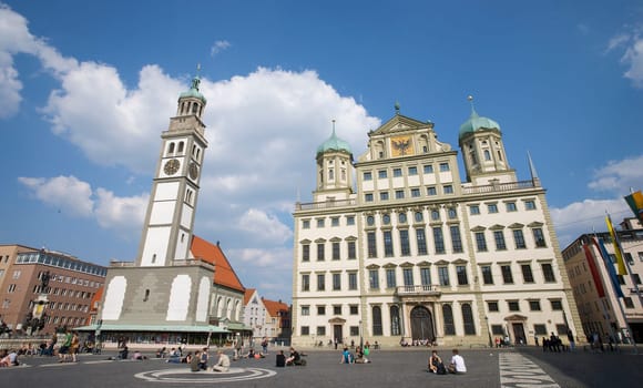 Town Hall Square in Augsburg