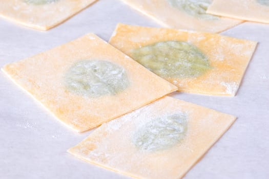 Three basil noodles