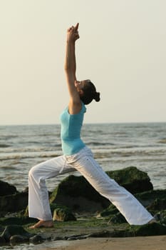 Yoga on the beach