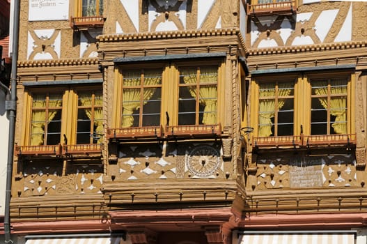 Window of a house in Miltenberg