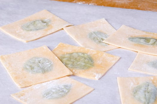Some basil noodles