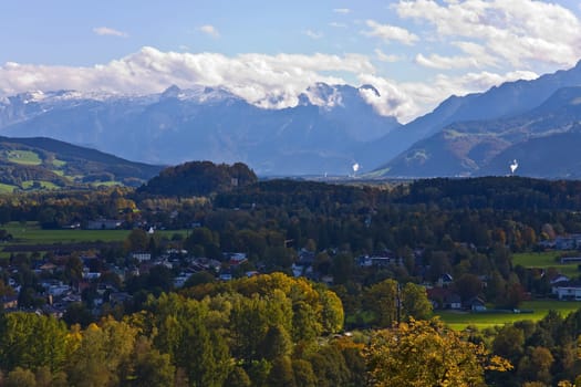 Autumn landscape around Salzburg