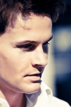 Face Closeup Of An Attractive Young Man