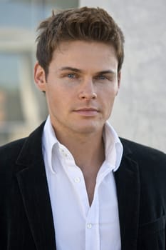 Portrait Of A Handsome Man In A Corporate Attire