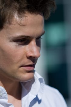 Closeup Of A Handsome Man