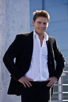 Young Handsome Man In A Corporate Attire
