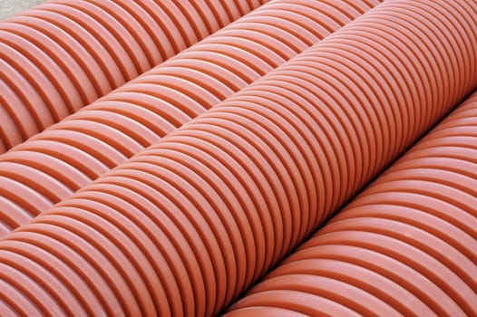 Plumbing tubes close-up