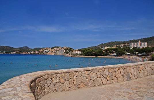 Beach promenade in Mallorca