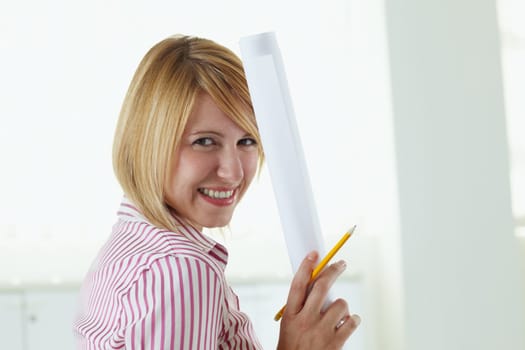 young businesswoman on the phone