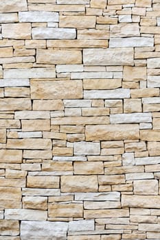 Wall made from sandstone bricks