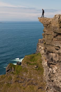Man on the cliff