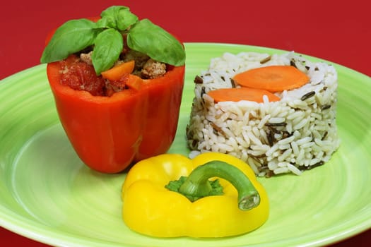 Stuffed bell pepper
