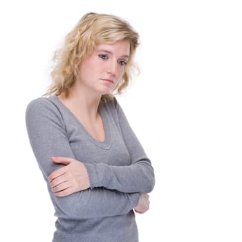 Pensive young woman