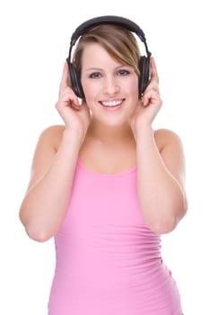 Young woman with headphones