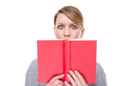 Young woman with a book