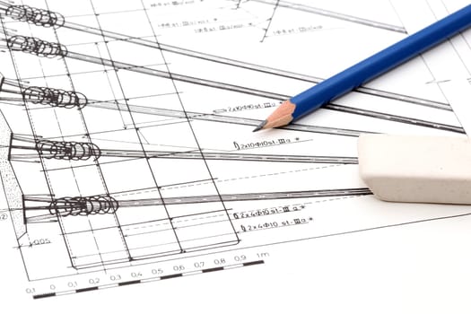 pencil and eraser