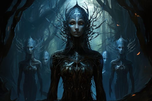 Immerse yourself in a world of fantasy where elven archers stand tall, their keen eyes piercing through the shadows.