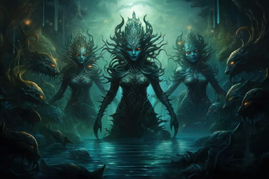 Delve into the realm of fantasy and witness the mesmerizing presence of elusive water elementals.