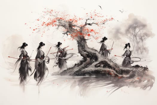 Immerse yourself in a world of fantasy where elven archers stand tall, their keen eyes piercing through the shadows.